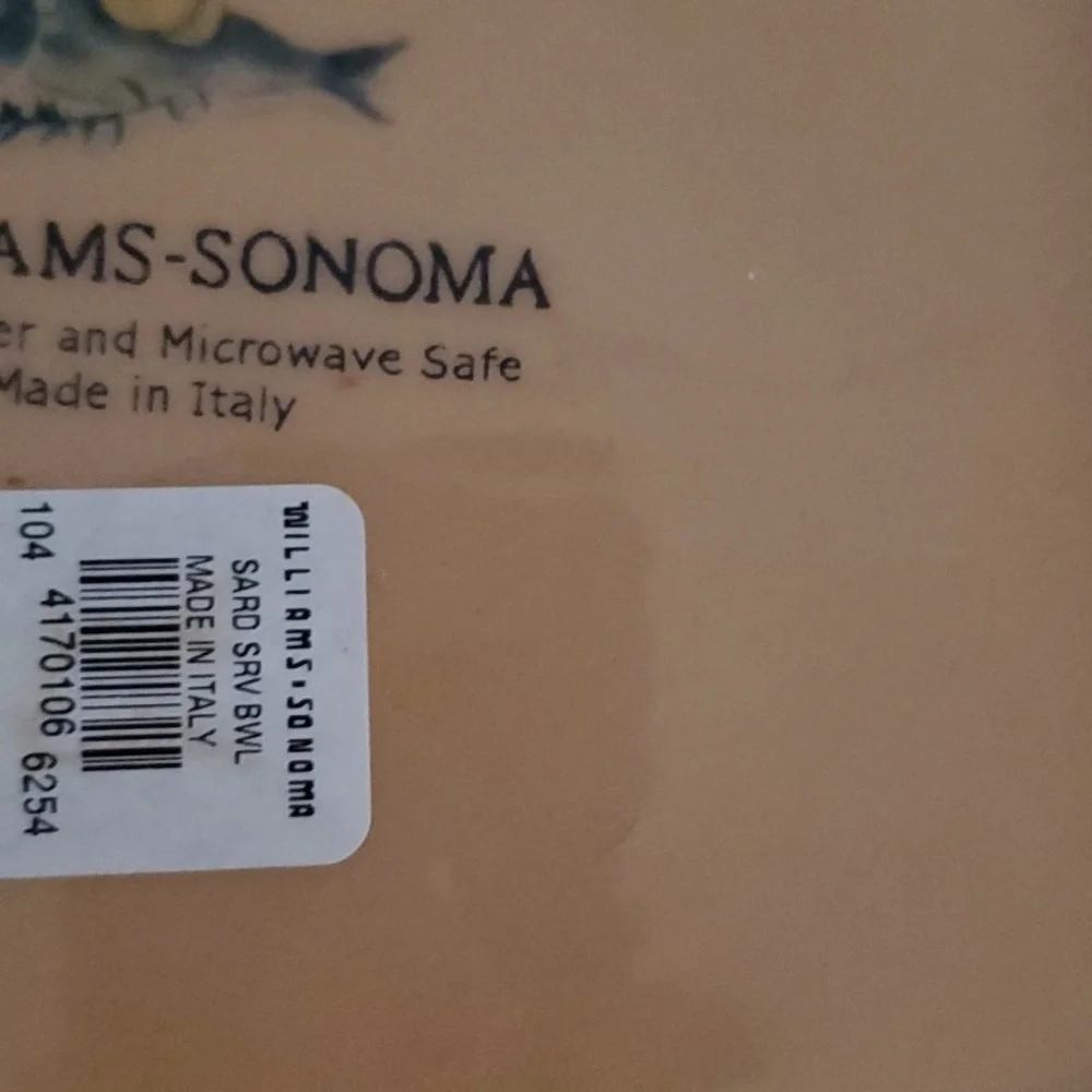 Vintage Williams Sonoma Sardinia Square 12